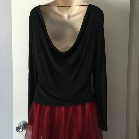 Vintage TOM FORD Era GUCCI Black Jersey Cowl Drape Back Top 44 - Picture 1 of 8